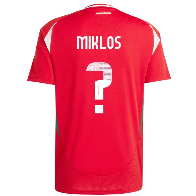 Danxen Women Hungary Péter Miklós #0 Red Home Jersey 24-26 T-Shirt