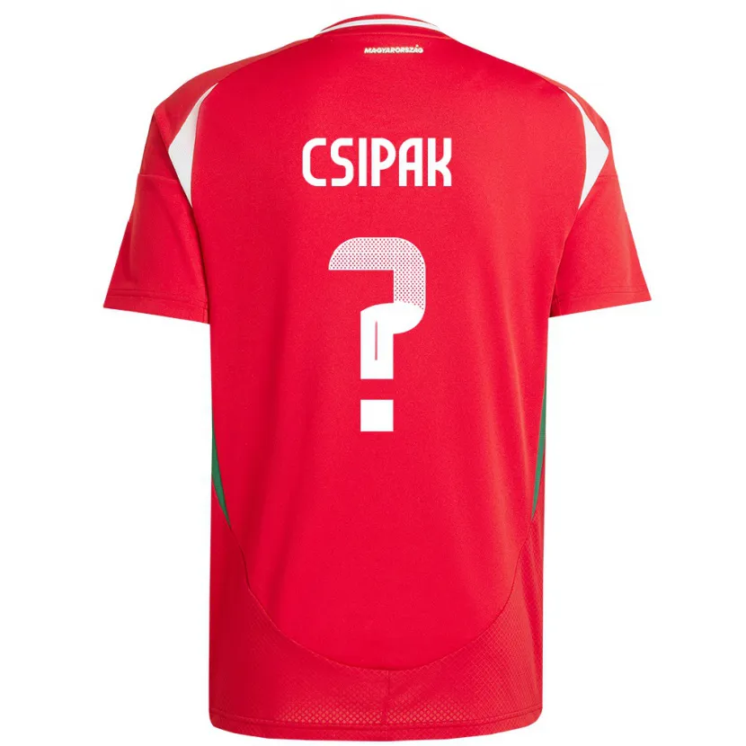 Danxen Women Hungary Csongor Csipak #0 Red Home Jersey 24-26 T-Shirt
