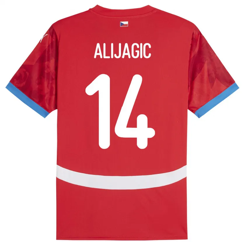 Danxen Women Czech Republic Denis Alijagic #14 Red Home Jersey 24-26 T-Shirt