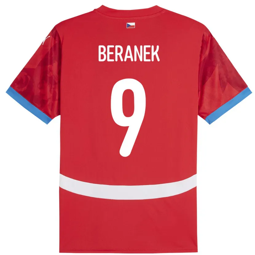 Danxen Women Czech Republic Marek Beranek #9 Red Home Jersey 24-26 T-Shirt