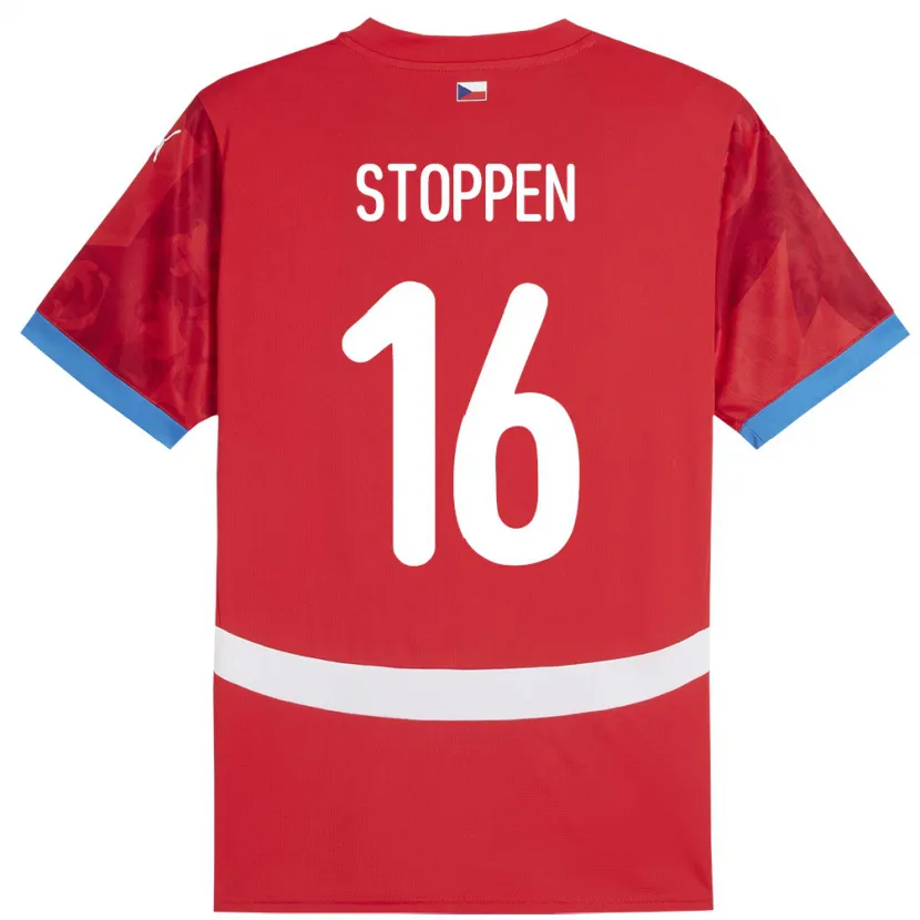 Danxen Women Czech Republic Tadeas Stoppen #16 Red Home Jersey 24-26 T-Shirt