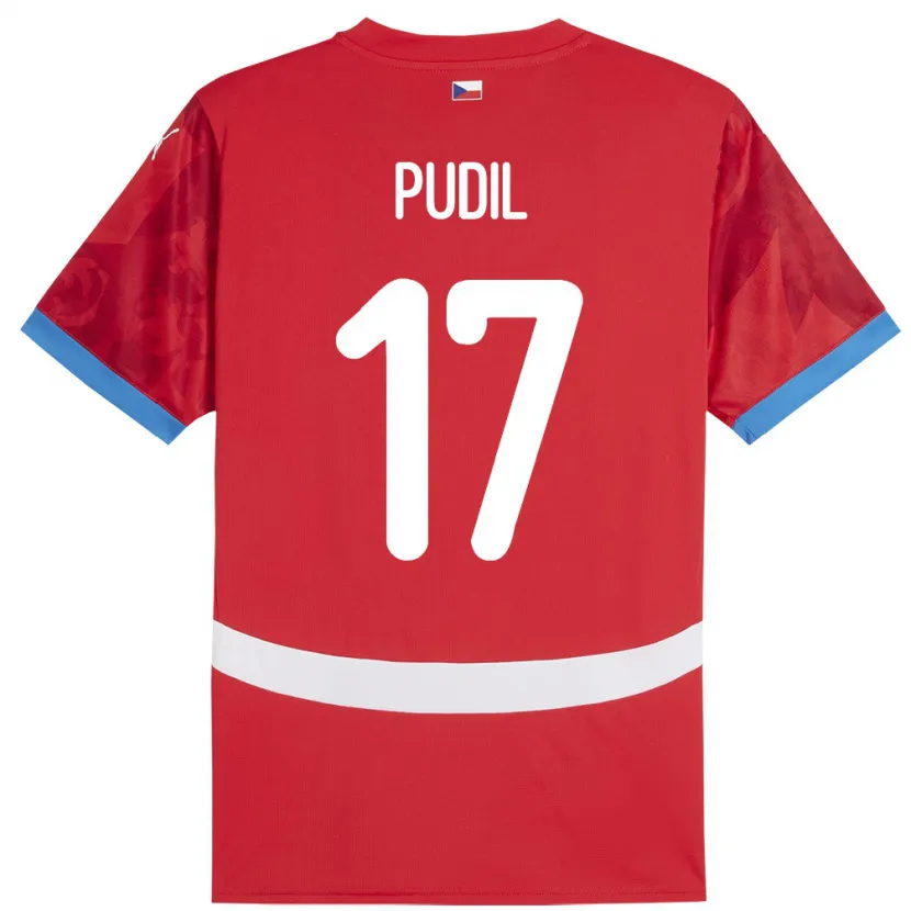 Danxen Women Czech Republic Milos Pudil #17 Red Home Jersey 24-26 T-Shirt