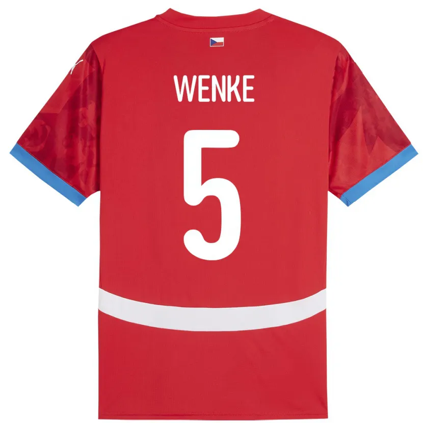 Danxen Women Czech Republic Eduard Wenke #5 Red Home Jersey 24-26 T-Shirt