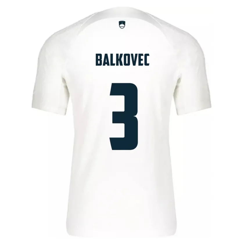Danxen Women Slovenia Jure Balkovec #3 White Home Jersey 24-26 T-Shirt