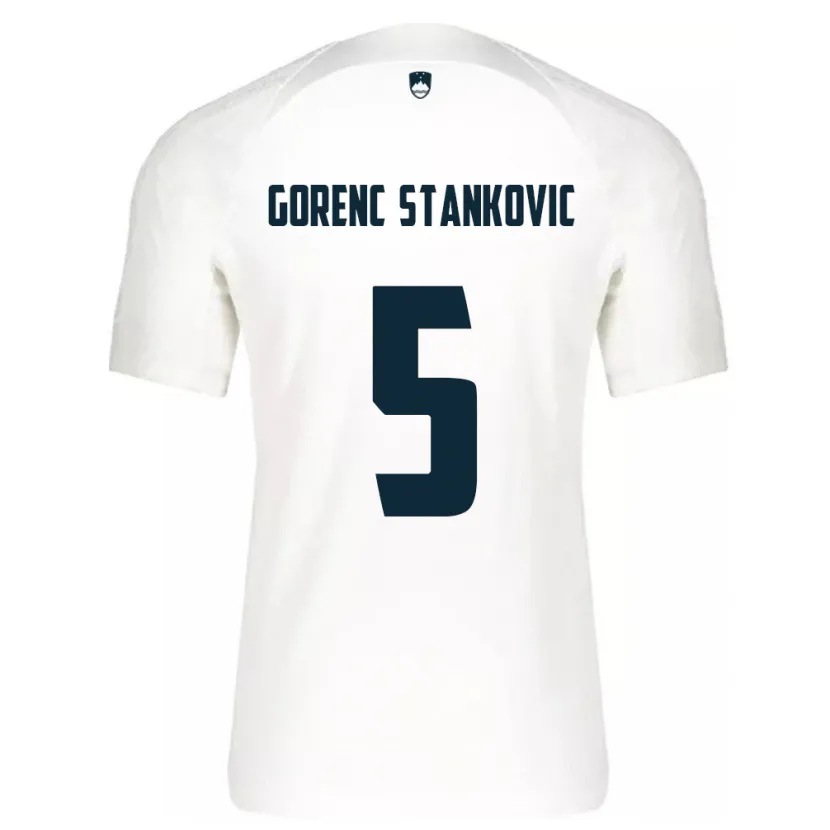 Danxen Women Slovenia Jon Gorenc Stankovic #5 White Home Jersey 24-26 T-Shirt