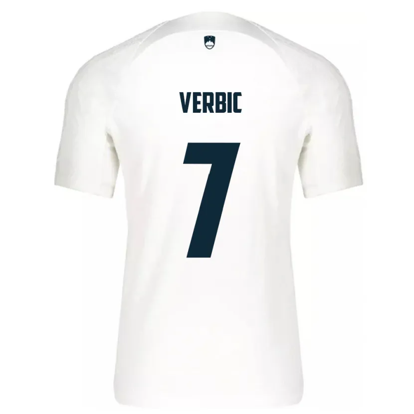 Danxen Women Slovenia Benjamin Verbic #7 White Home Jersey 24-26 T-Shirt