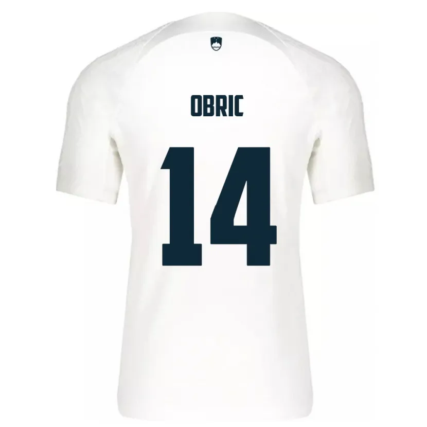 Danxen Women Slovenia Relja Obric #14 White Home Jersey 24-26 T-Shirt
