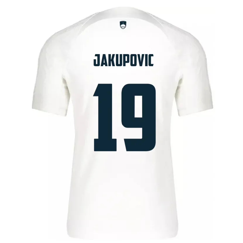 Danxen Women Slovenia Aldin Jakupovic #19 White Home Jersey 24-26 T-Shirt
