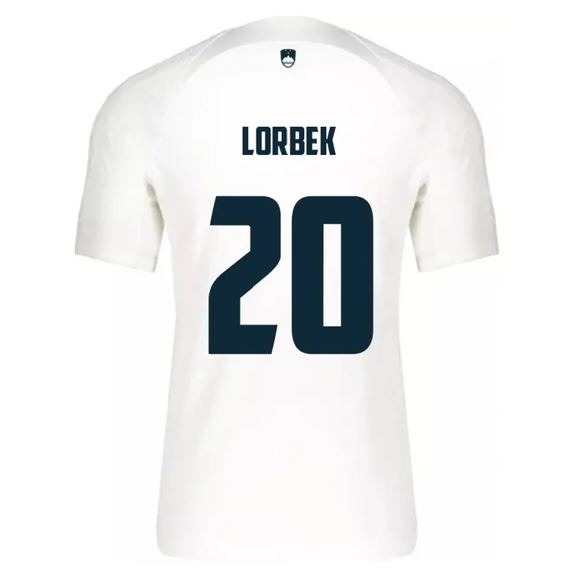 Danxen Women Slovenia Anej Lorbek #20 White Home Jersey 24-26 T-Shirt