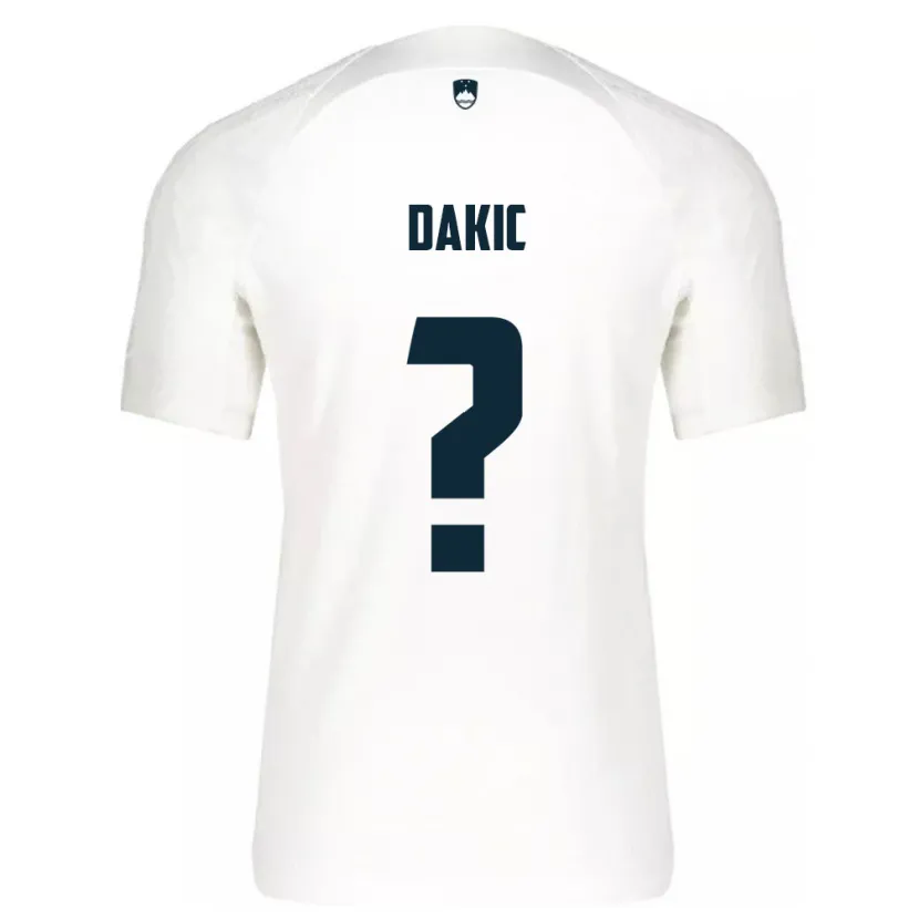 Danxen Women Slovenia Luka Dakic #0 White Home Jersey 24-26 T-Shirt