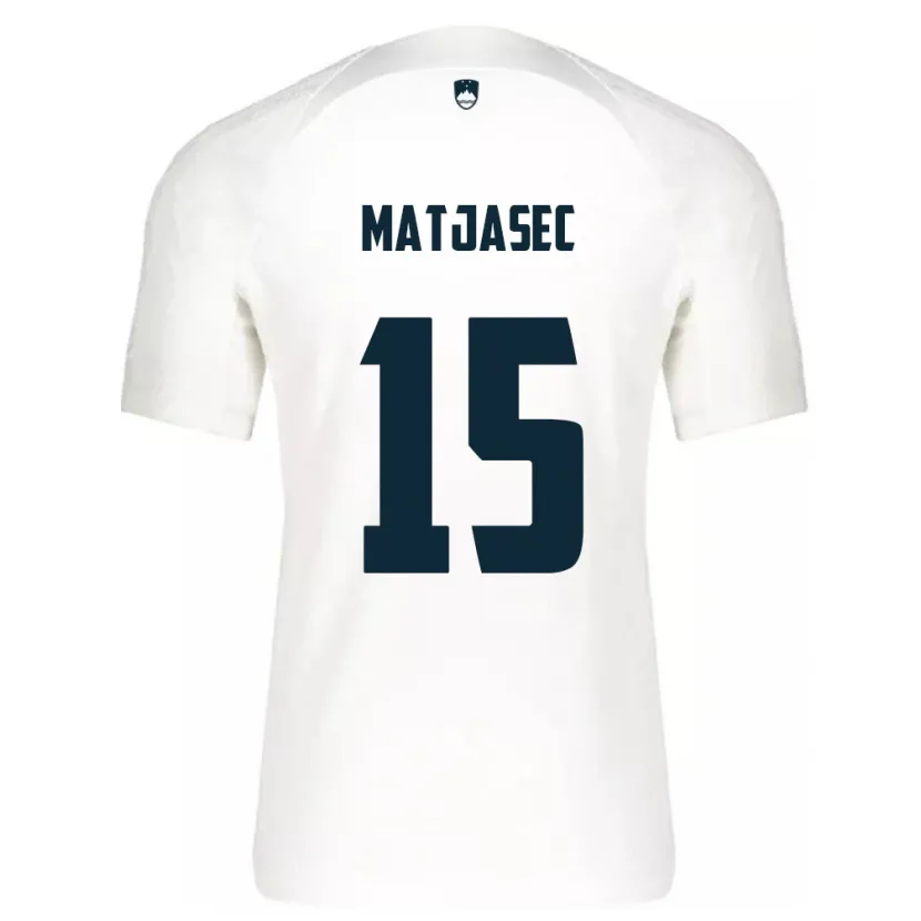 Danxen Women Slovenia Miha Matjasec #15 White Home Jersey 24-26 T-Shirt