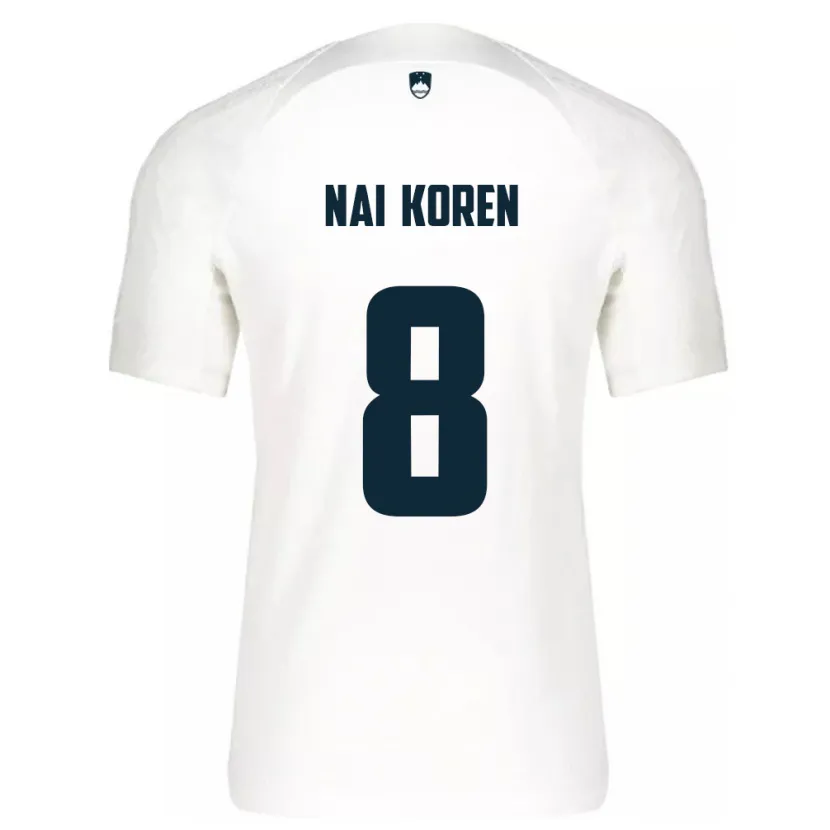 Danxen Women Slovenia Tian Nai Koren #8 White Home Jersey 24-26 T-Shirt