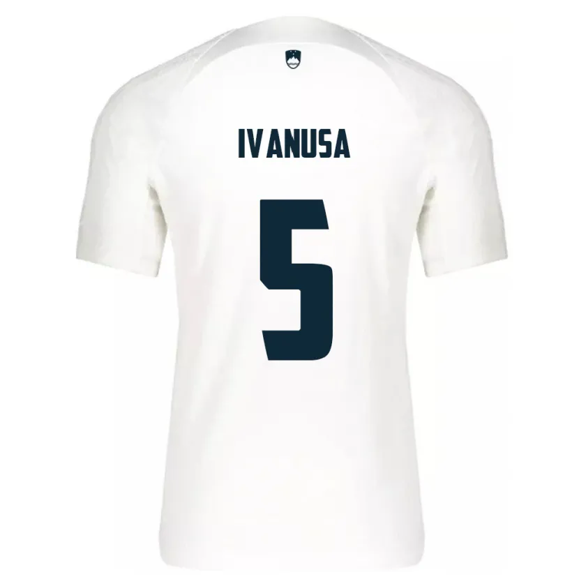 Danxen Women Slovenia Lara Ivanuša #5 White Home Jersey 24-26 T-Shirt