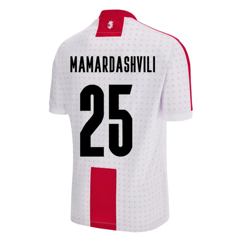Danxen Women Georgia Giorgi Mamardashvili #25 White Home Jersey 24-26 T-Shirt
