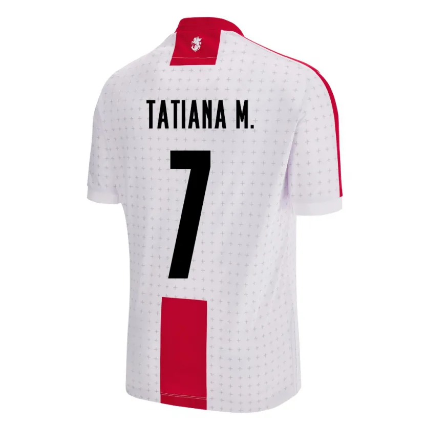 Danxen Women Georgia Tatiana Matveeva #7 White Home Jersey 24-26 T-Shirt