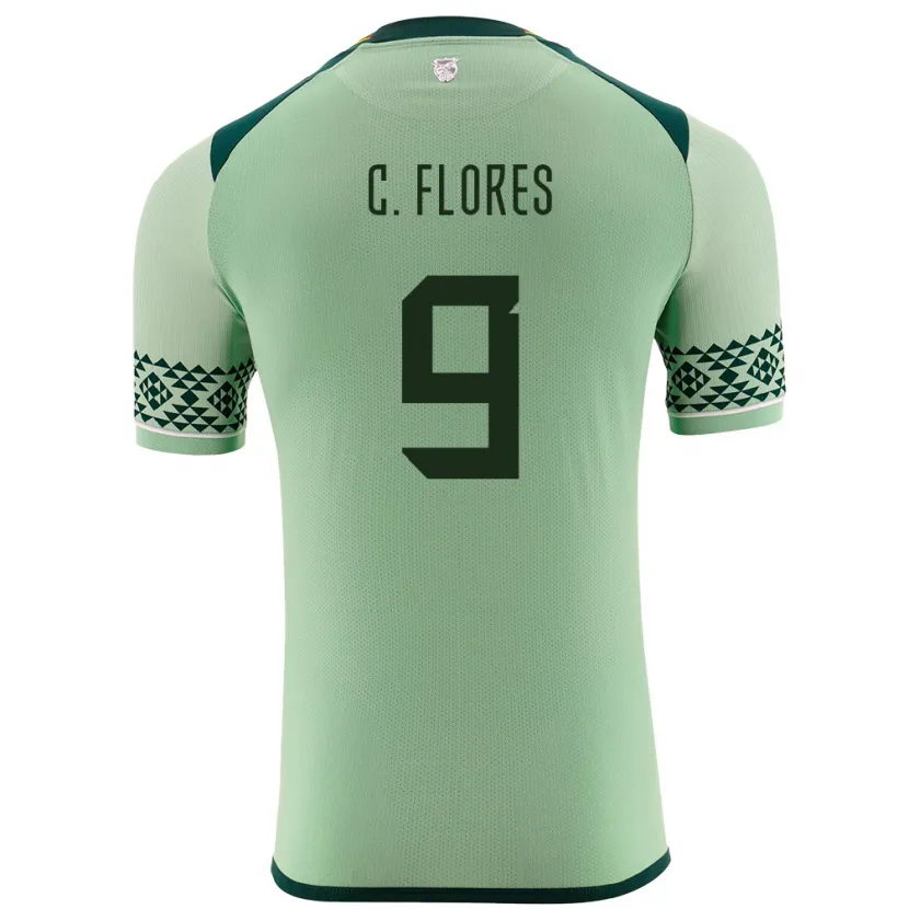 Danxen Women Bolivia Cesar Flores #9 Light Green Home Jersey 24-26 T-Shirt