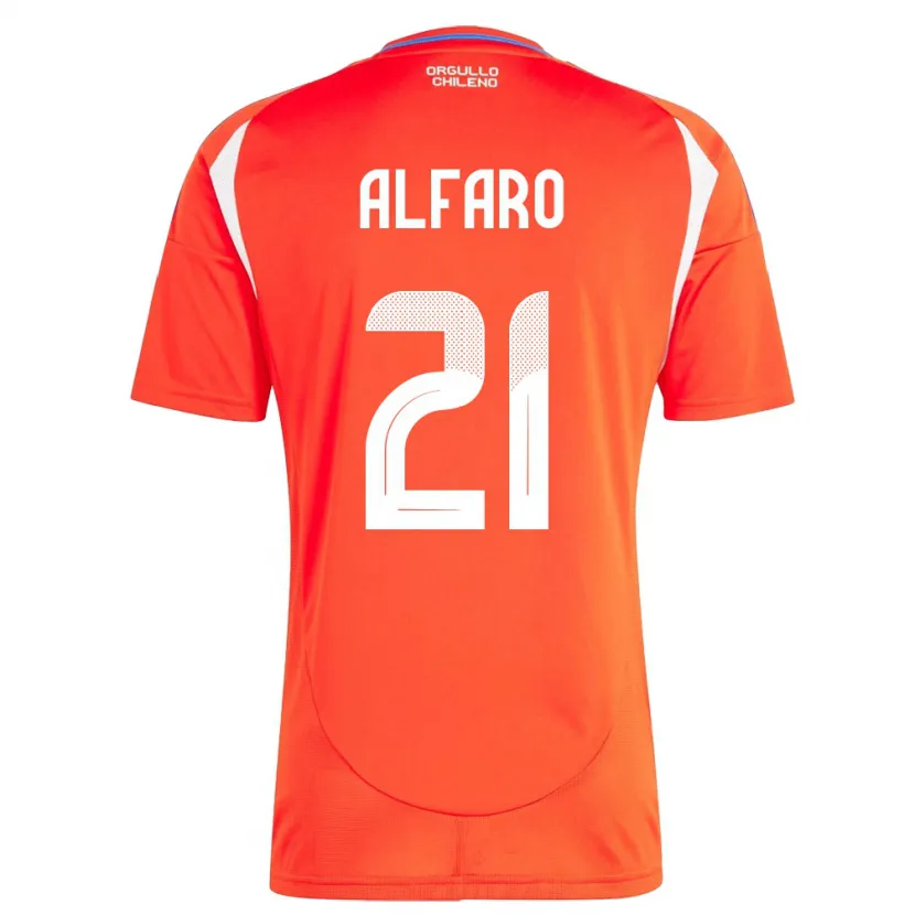 Danxen Women Chile Julián Alfaro #21 Red Home Jersey 24-26 T-Shirt