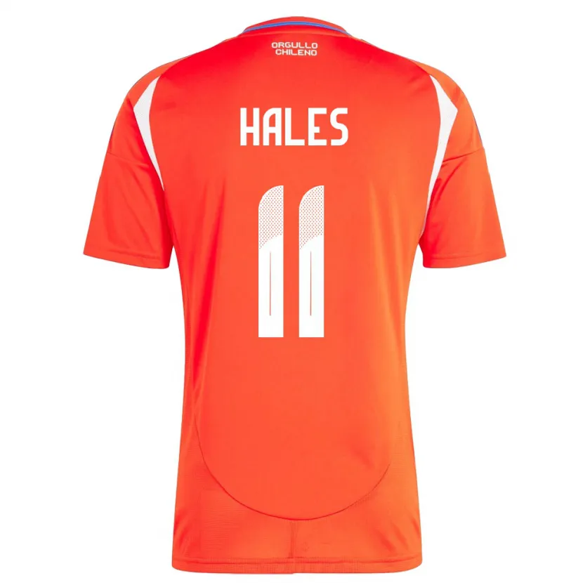 Danxen Women Chile Alejandro Hales #11 Red Home Jersey 24-26 T-Shirt