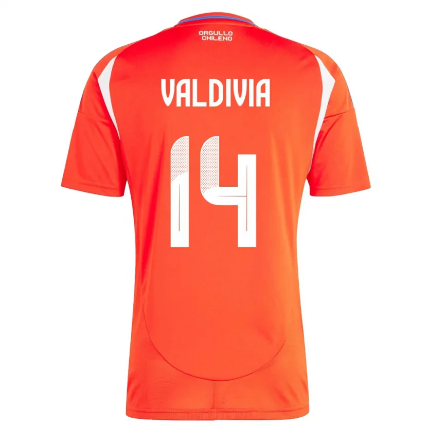 Danxen Women Chile Felipe Valdivia #14 Red Home Jersey 24-26 T-Shirt