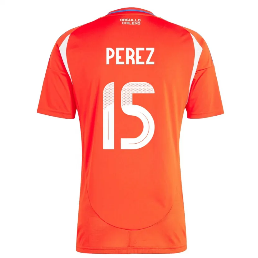 Danxen Women Chile Ignacio Pérez #15 Red Home Jersey 24-26 T-Shirt