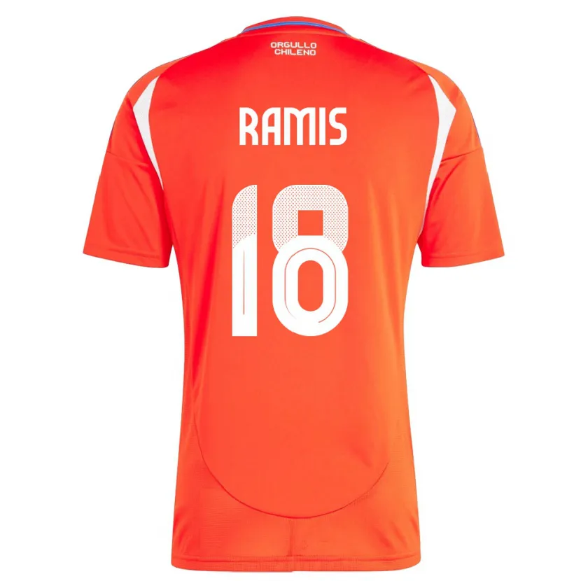 Danxen Women Chile Oliver Ramis #18 Red Home Jersey 24-26 T-Shirt