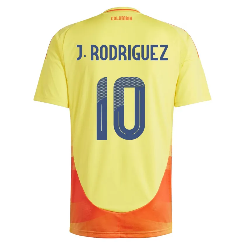 Danxen Women Colombia James Rodríguez #10 Yellow Home Jersey 24-26 T-Shirt