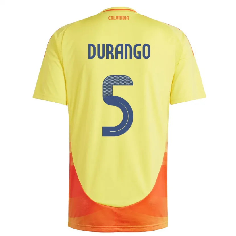 Danxen Women Colombia Lorena Durango #5 Yellow Home Jersey 24-26 T-Shirt