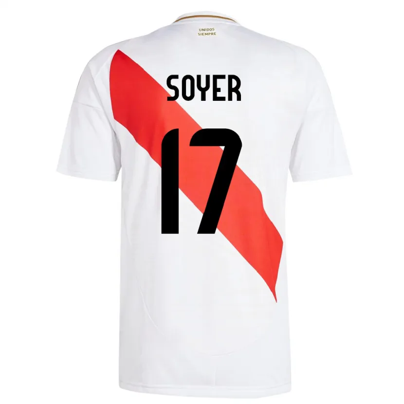 Danxen Women Peru Bassco Soyer #17 White Home Jersey 24-26 T-Shirt