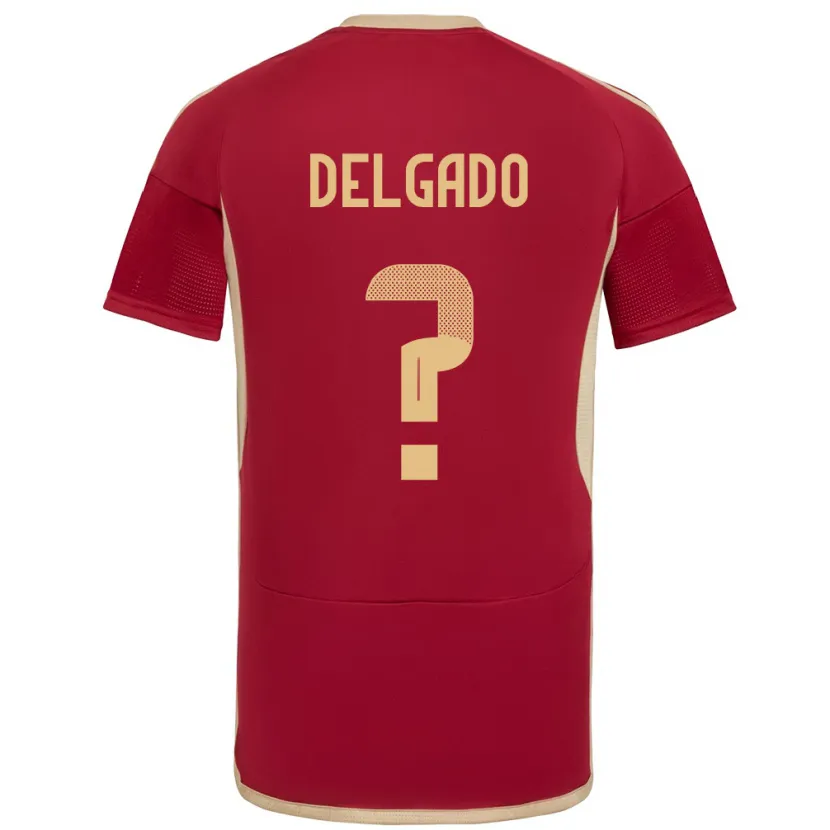 Danxen Women Venezuela Álex Delgado #0 Burgundy Home Jersey 24-26 T-Shirt