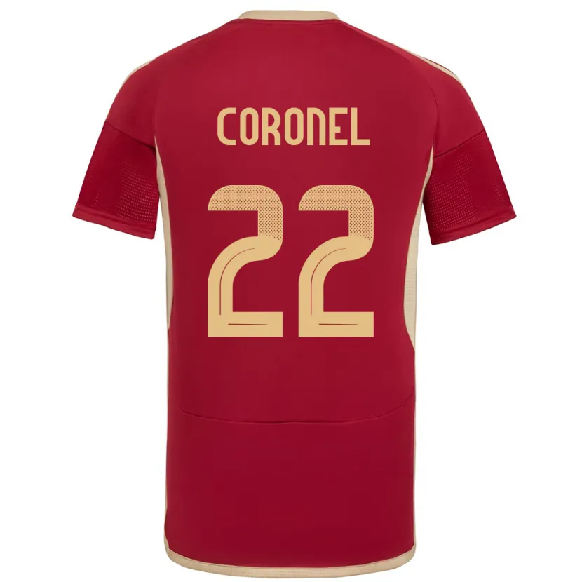 Danxen Women Venezuela Nohelis Coronel #22 Burgundy Home Jersey 24-26 T-Shirt