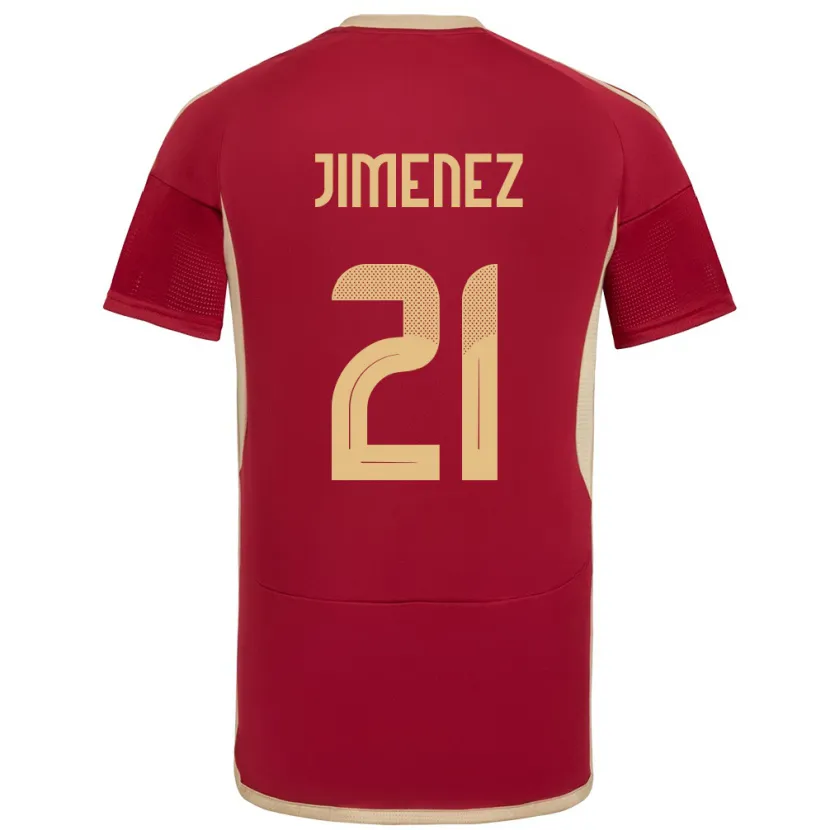 Danxen Women Venezuela Marianyela Jiménez #21 Burgundy Home Jersey 24-26 T-Shirt