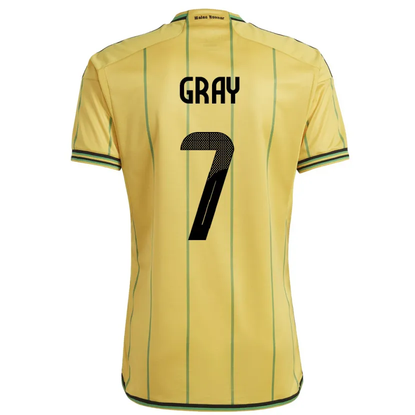 Danxen Women Jamaica Demarai Gray #7 Yellow Home Jersey 24-26 T-Shirt