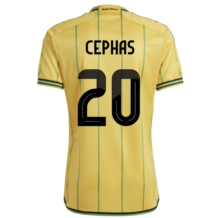 Danxen Women Jamaica Renaldo Cephas #20 Yellow Home Jersey 24-26 T-Shirt