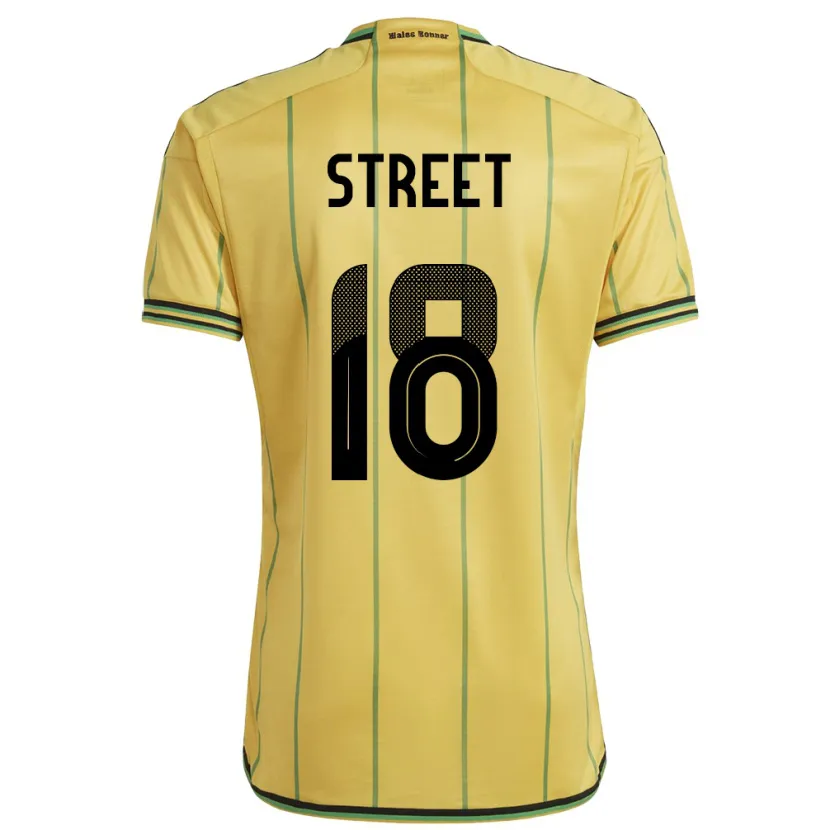 Danxen Women Jamaica Sydnie Street #18 Yellow Home Jersey 24-26 T-Shirt