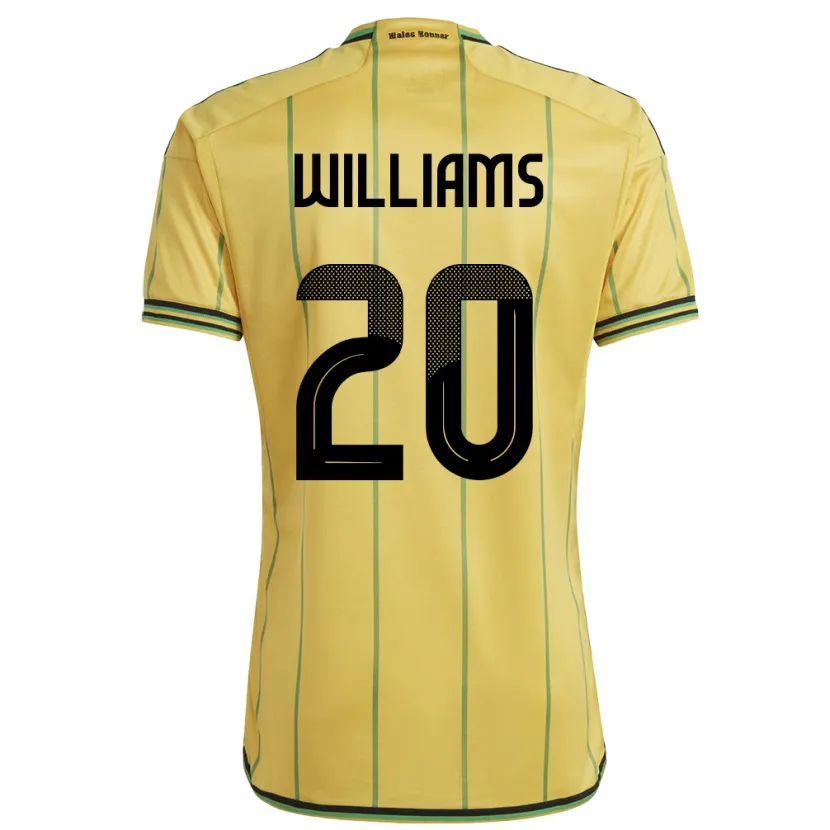 Danxen Women Jamaica Victoria Williams #20 Yellow Home Jersey 24-26 T-Shirt