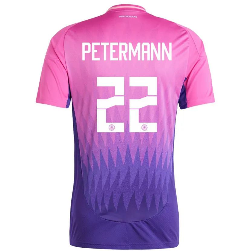Danxen Women Germany Lena Petermann #22 Pink Purple Away Jersey 24-26 T-Shirt