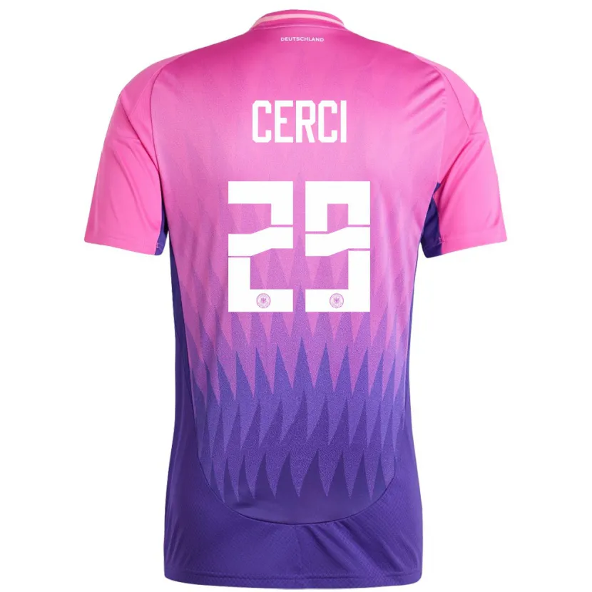 Danxen Women Germany Selina Cerci #29 Pink Purple Away Jersey 24-26 T-Shirt