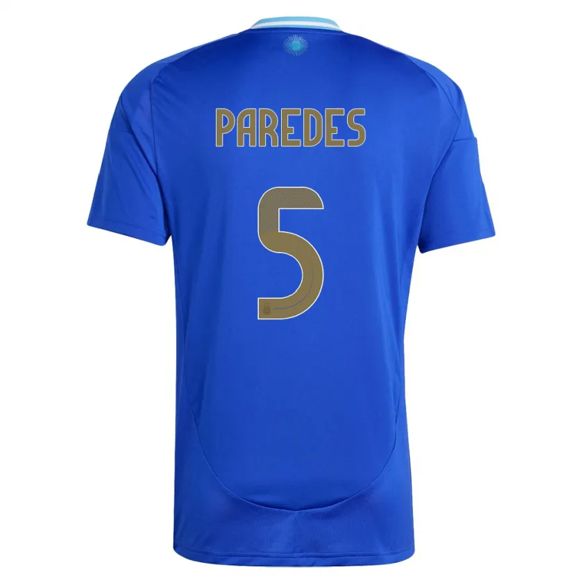 Danxen Women Argentina Leandro Paredes #5 Blue Away Jersey 24-26 T-Shirt