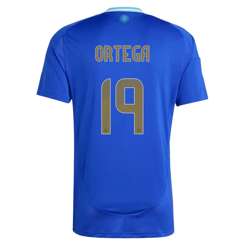 Danxen Women Argentina Francisco Ortega #19 Blue Away Jersey 24-26 T-Shirt