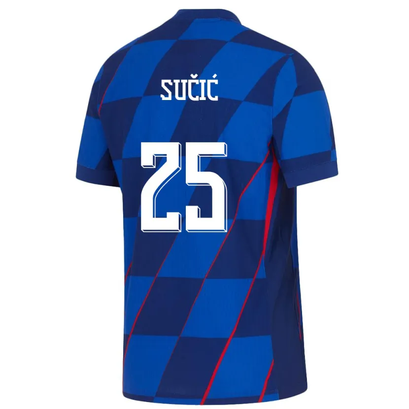 Danxen Women Croatia Luka Sucic #25 Blue Away Jersey 24-26 T-Shirt