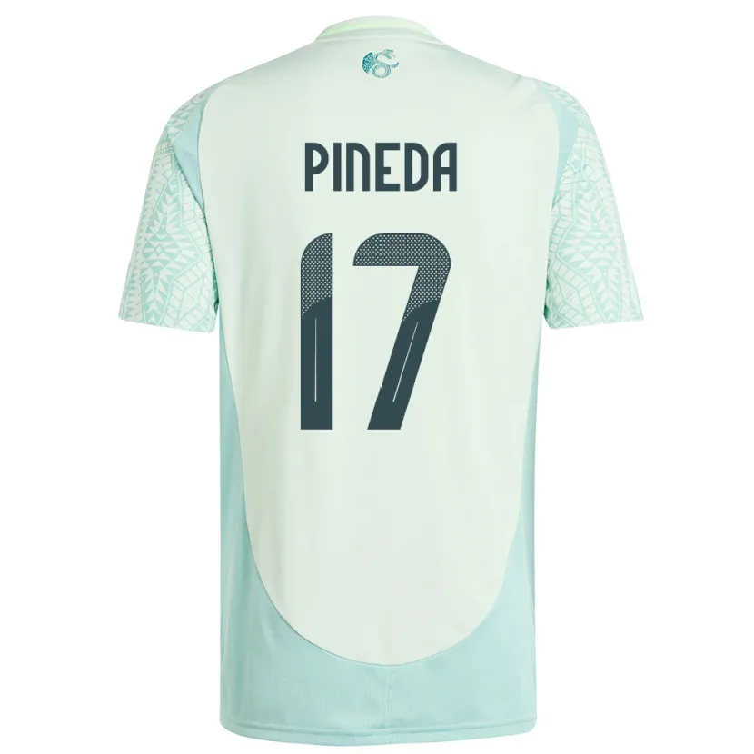 Danxen Women Mexico Orbelin Pineda #17 Linen Green Away Jersey 24-26 T-Shirt