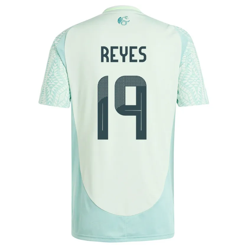 Danxen Women Mexico Israel Reyes #19 Linen Green Away Jersey 24-26 T-Shirt