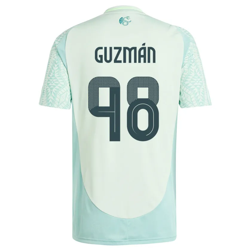 Danxen Women Mexico Kinberly Guzman #98 Linen Green Away Jersey 24-26 T-Shirt