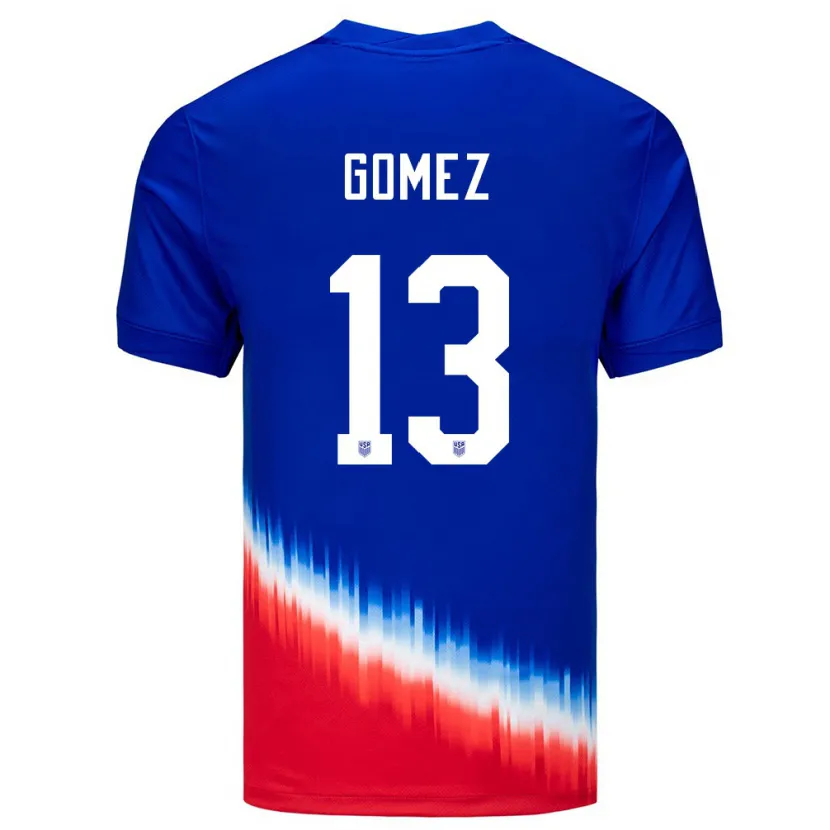Danxen Women United States Jonathan Gomez #13 Blue Away Jersey 24-26 T-Shirt