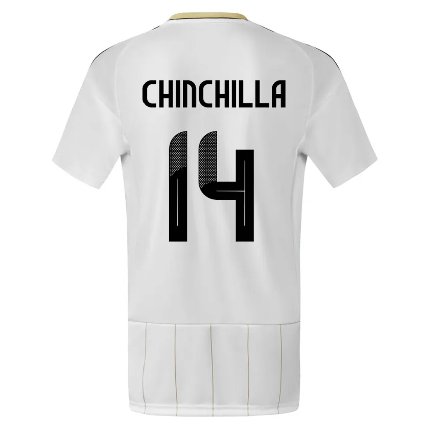 Danxen Women Costa Rica Priscila Chinchilla #14 White Away Jersey 24-26 T-Shirt