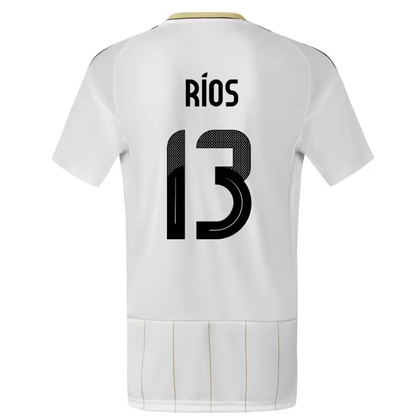 Danxen Women Costa Rica Keral Rios #13 White Away Jersey 24-26 T-Shirt