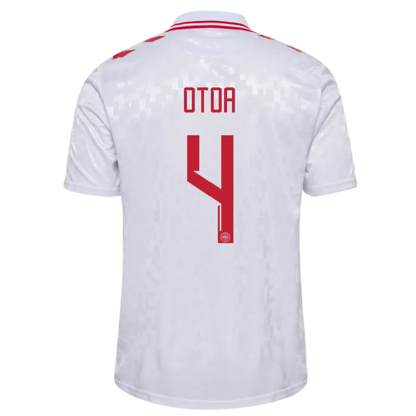 Danxen Women Denmark Sebastian Otoa #4 White Away Jersey 24-26 T-Shirt