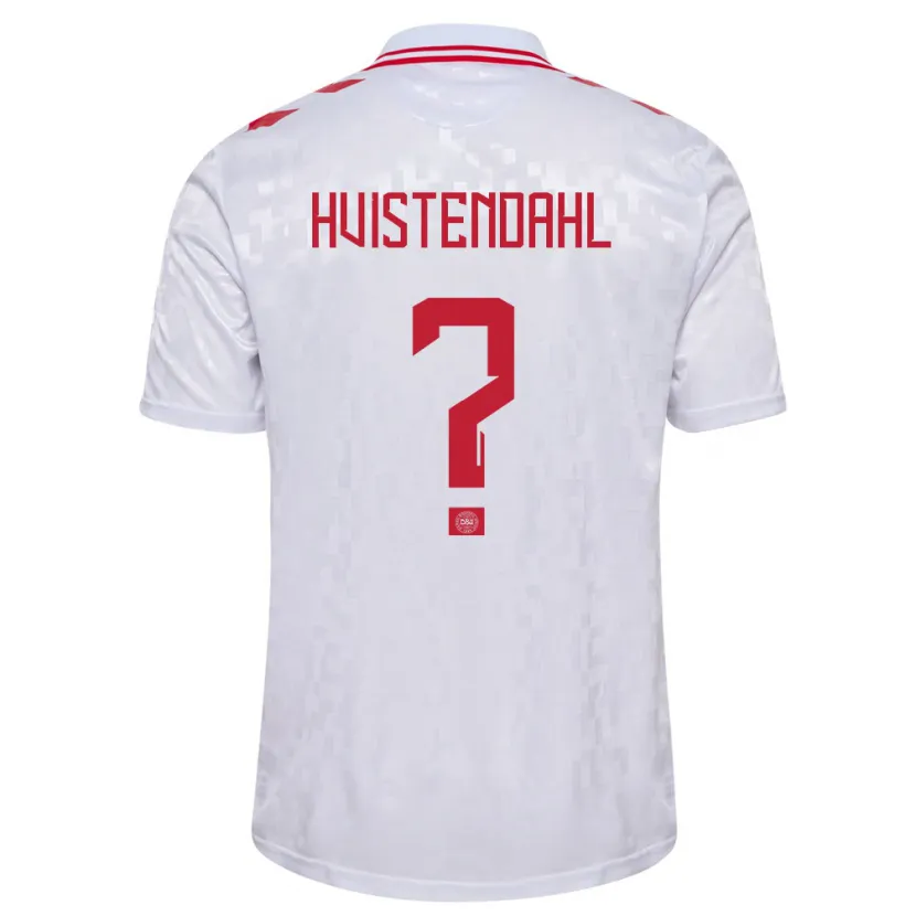 Danxen Women Denmark Johan Hvistendahl #0 White Away Jersey 24-26 T-Shirt