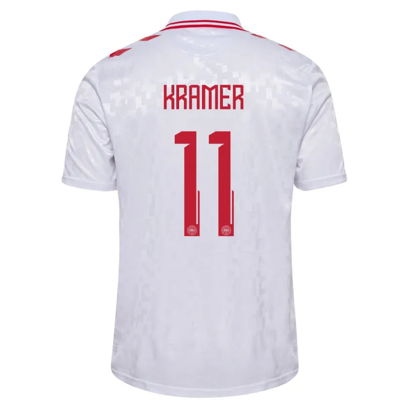 Danxen Women Denmark Cornelia Kramer #11 White Away Jersey 24-26 T-Shirt