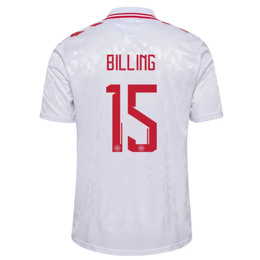 Danxen Women Denmark Philip Billing #15 White Away Jersey 24-26 T-Shirt